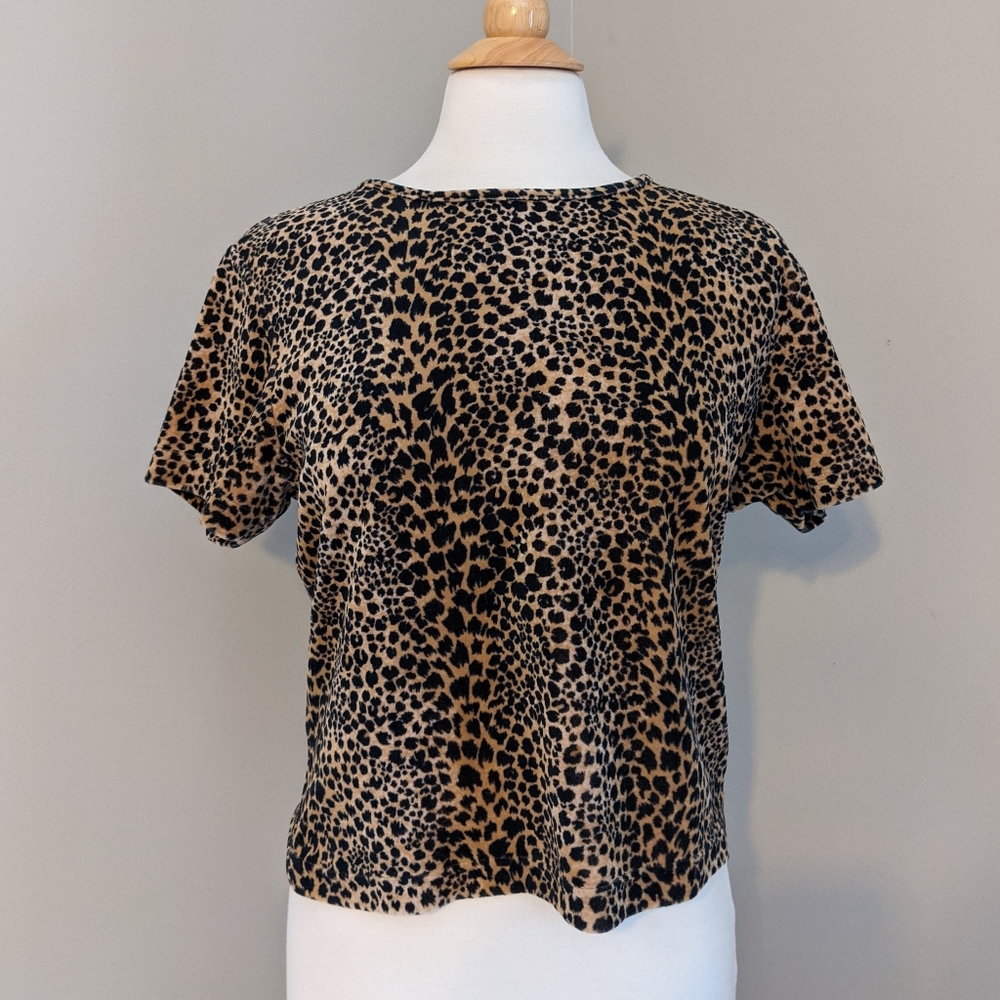 Vintage Velour Cheetah Top!